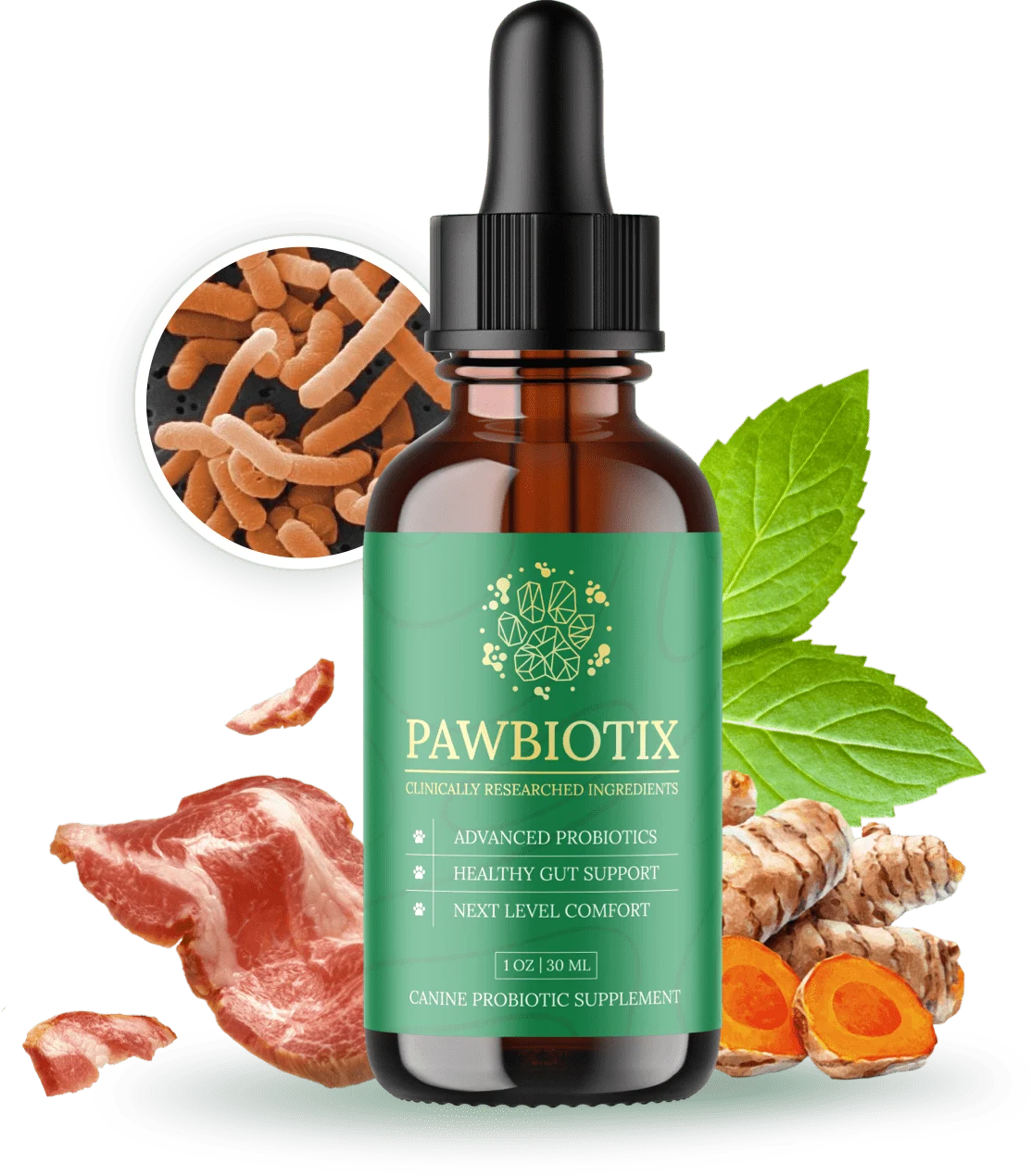 Pawbiotix Canine Probiotic Supplement Bottle
